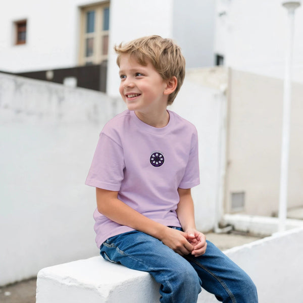Kids Purple Circle Mining T-Shirt – Hi-Vis Hard Hat Tee, Youth | DIRTY ROGER®