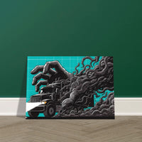 Micro Naps fatigue safety art print, haul truck mining poster by DIRTY ROGER®