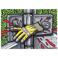Pinch Point hand safety art print by DIRTY ROGER®, view 3
