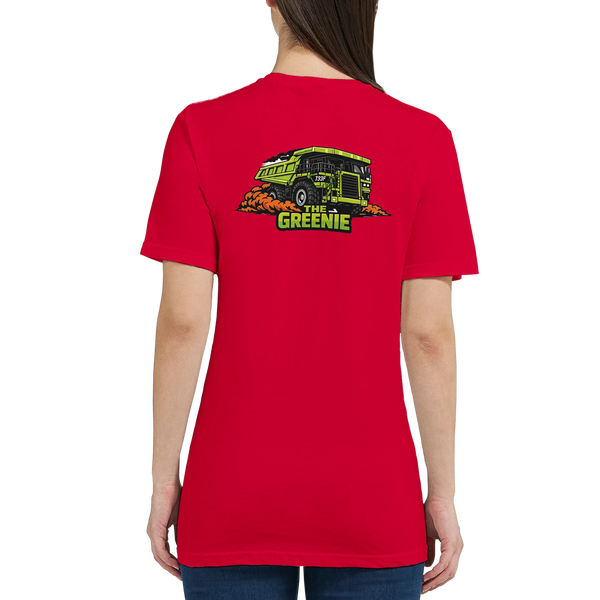 The Greenie Women's Mining T-Shirt – Funny Haul Truck Tee | DIRTY ROGER®