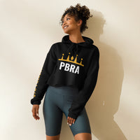 PBRA Gym Princess black crop hoodie by DIRTY ROGER®, Pilbara Princess range